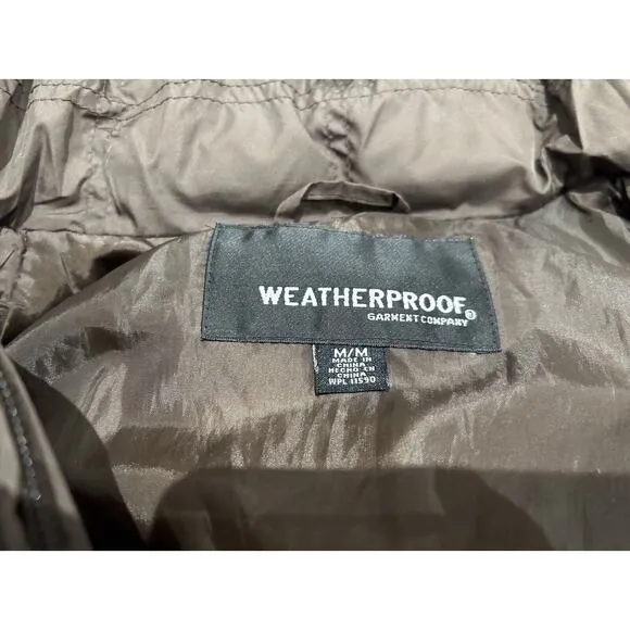 Weatherproof Women's Medium Puffer Long Coat with Fur Trim Hood