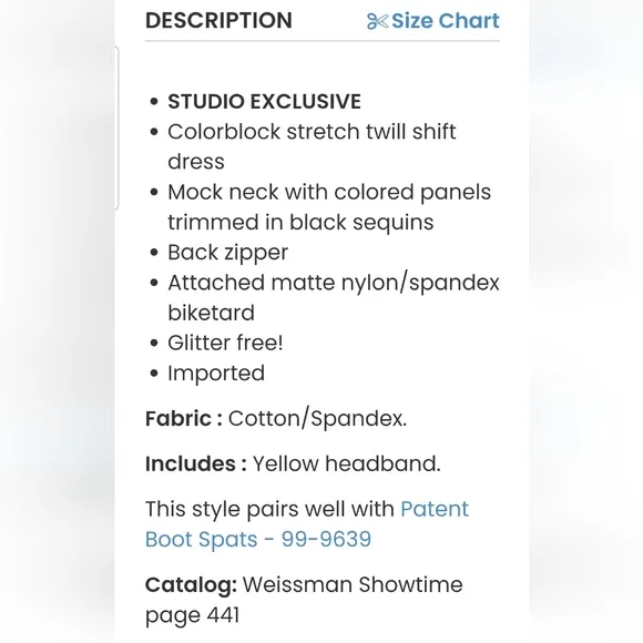 Weissman Elite Colorblock 70s Retro Dance Costume