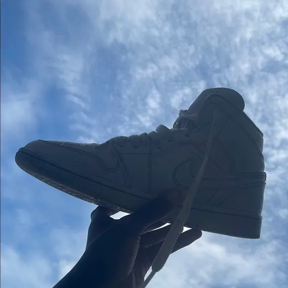 White High-Top Sneakers