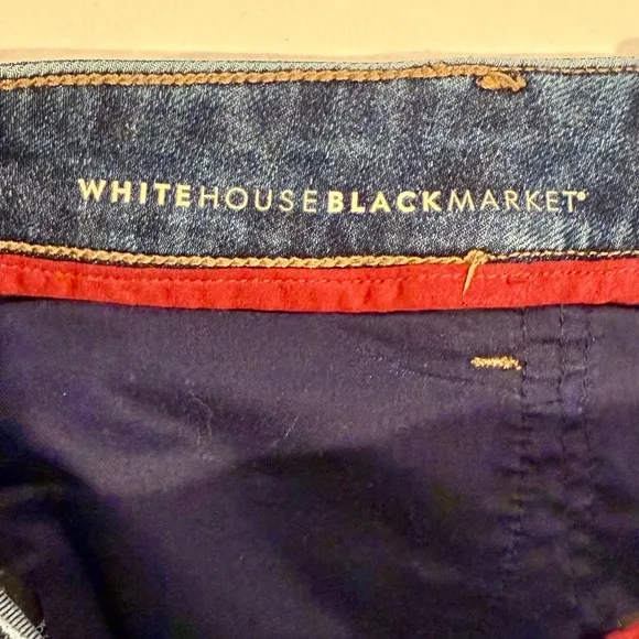 White House Black Market The Sculpt Jeans Womens 12S Straight Crop Denim Spring