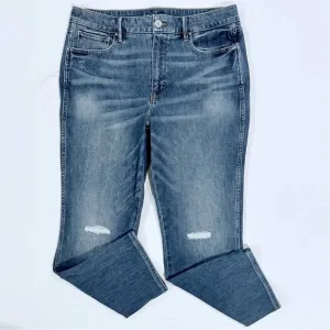 White House Black Market The Sculpt Jeans Womens 12S Straight Crop Denim Spring