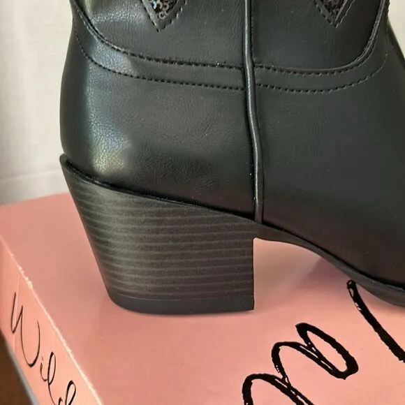 Wild Pair Black Cowboy Boots