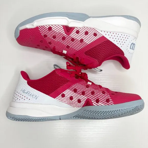 Wilson Hurakn Team Padel Shoes Womens US 10 Pink Tennis Pickleball WRS329740