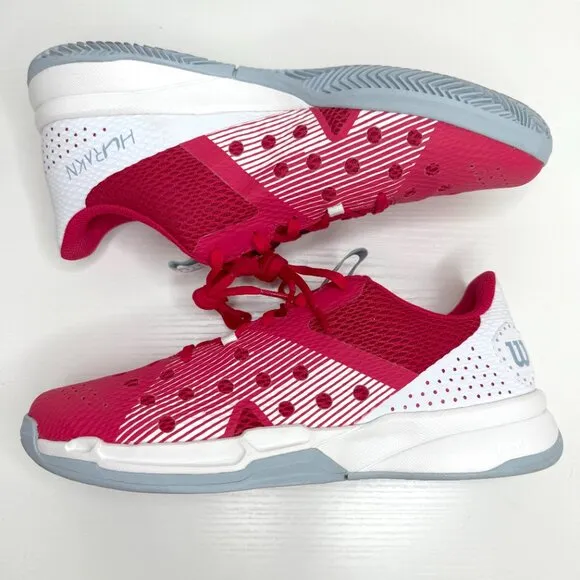 Wilson Hurakn Team Padel Shoes Womens US 10 Pink Tennis Pickleball WRS329740