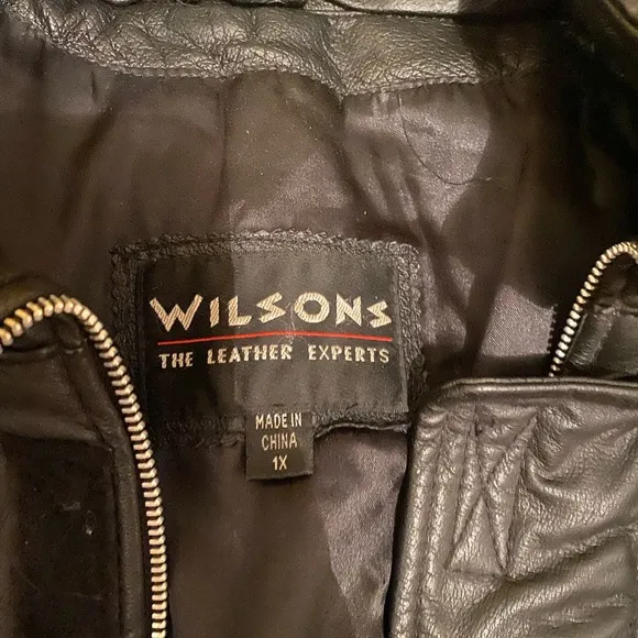 Wilsons Leather Coat Men’s 1X XL Removable Hood Very Minor Flaws Great Condition