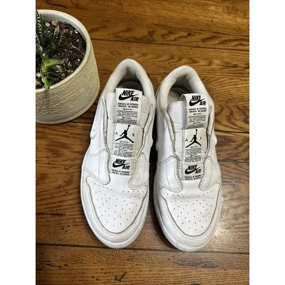 Wmns Air Jordan 1 Low SAMPLE Slip 'White' - Womens size 7