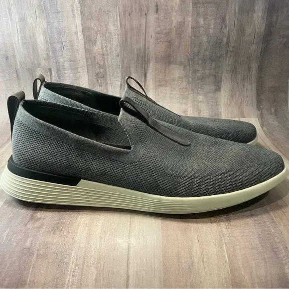 Wolf &amp; Shepherd SwiftKnit Mens Size 14 Slip On Loafers Shoes Gray Comfort