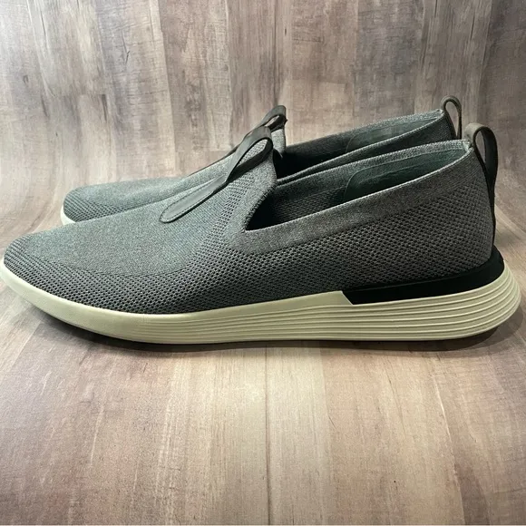 Wolf &amp; Shepherd SwiftKnit Mens Size 14 Slip On Loafers Shoes Gray Comfort