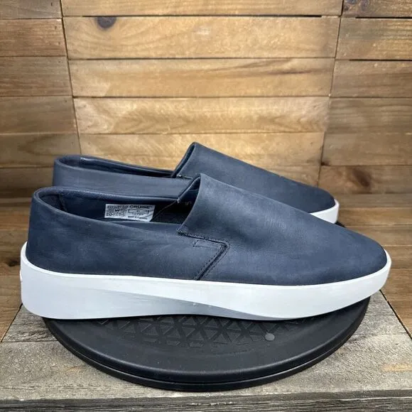 Wolf &amp; Shepherd Men’s Size US 8 'Cruise' Slip On Blue Mules Shoes Leather