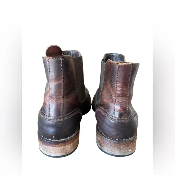 Wolverine 1000 Mile Montague Ankle Boots Men's 10.5 Chelsea Brown Leather
