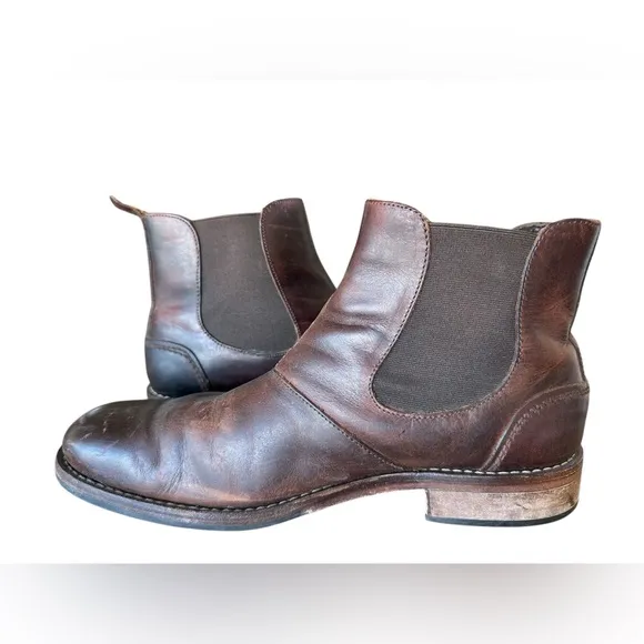 Wolverine 1000 Mile Montague Ankle Boots Men's 10.5 Chelsea Brown Leather