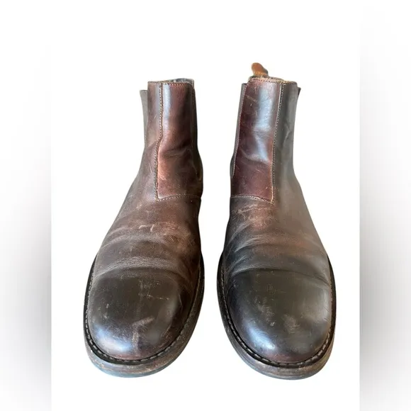 Wolverine 1000 Mile Montague Ankle Boots Men's 10.5 Chelsea Brown Leather