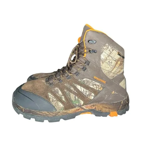 Wolverine Fletcher Waterproof Hiker CarbonMax Composite Toe Camo Boots Size 13