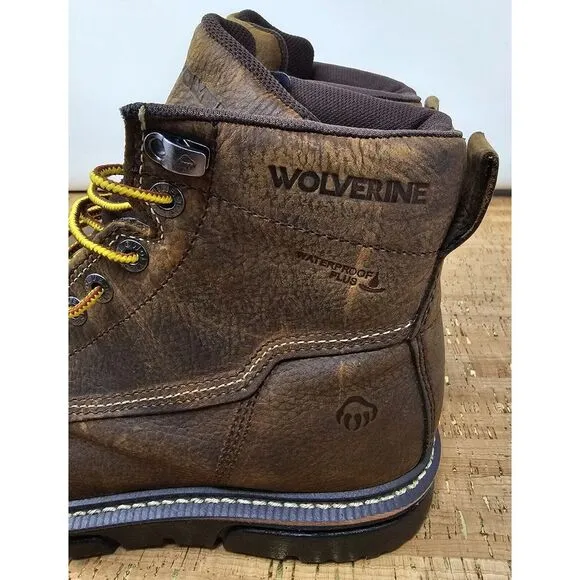 Wolverine I-90 MOC 6&quot; Boots Mens 7.5 COMPOSITE Safety Toe ‎ Work W201096