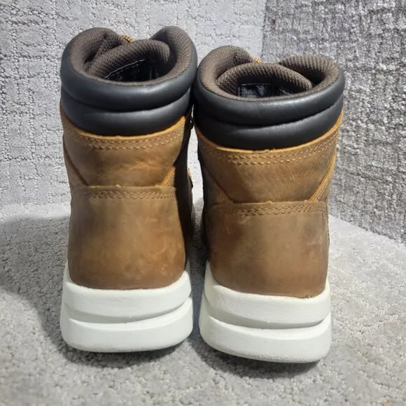 Wolverine Karlin 6&quot; Men's Size 8 US Brown Leather Moc-Toe Work Boots W880265