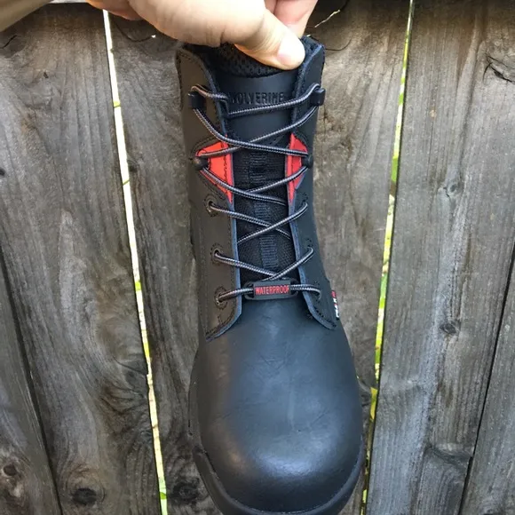 Wolverine men Merlin work boots Composite Toe Black