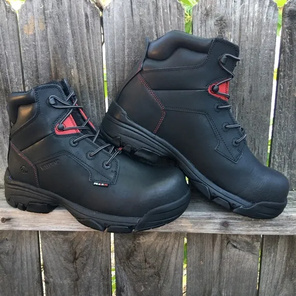 Wolverine men Merlin work boots Composite Toe Black