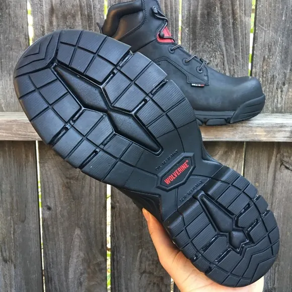 Wolverine men Merlin work boots Composite Toe Black