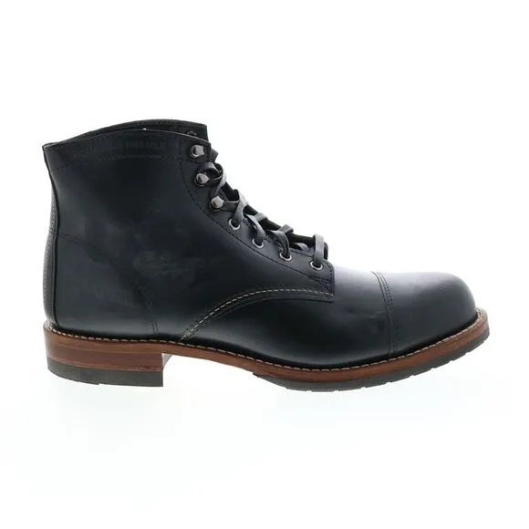Wolverine Mens 1000 Mile Cap-Toe Classic Black Boots (NWT)