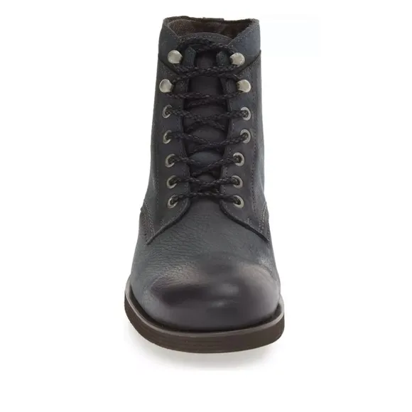 Wolverine Mens Clarence 6” Boots Vintage Black Leather Plain Toe