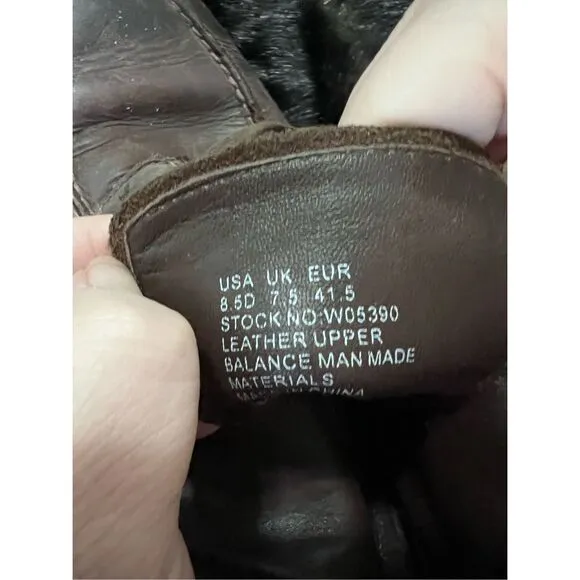 Wolverine Original 1000 Mile Ankle Boots Shoes Mens Size 8.5 D Brown Leather