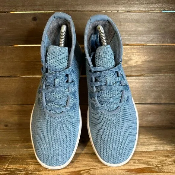 Womens Allbirds Tree Topper Blue Mesh Casual High Top Sneakers‎ Shoes Size 7 M