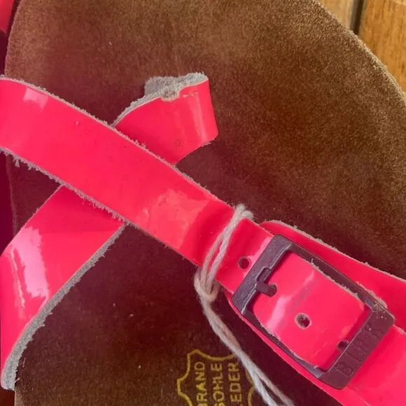 Women’s Birkenstock Hot Pink Piazza Shoe Size 38 NWOT