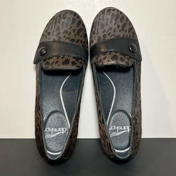 Womens DANSKO Olena Calf Hair Slip On Flats / Size 7.5-8 / EU 38