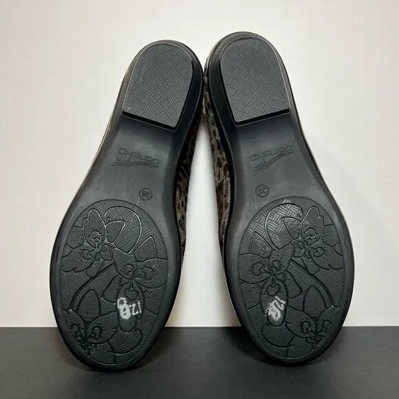 Womens DANSKO Olena Calf Hair Slip On Flats / Size 7.5-8 / EU 38