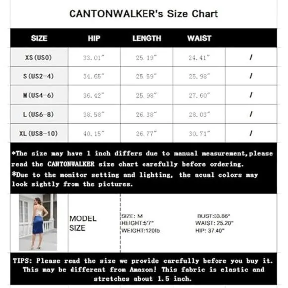 Women's High Waist Front Slit Bodycon Skirt Navy