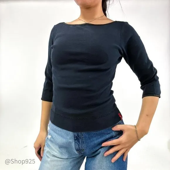 Women's Mexx Long Sleeve Black Sweater