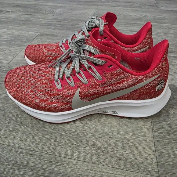 WOMEN'S NIKE AIR ZOOM PEGASUS 36 OHIO STATE CI2048 600 RUNNING SHOES SZ 5