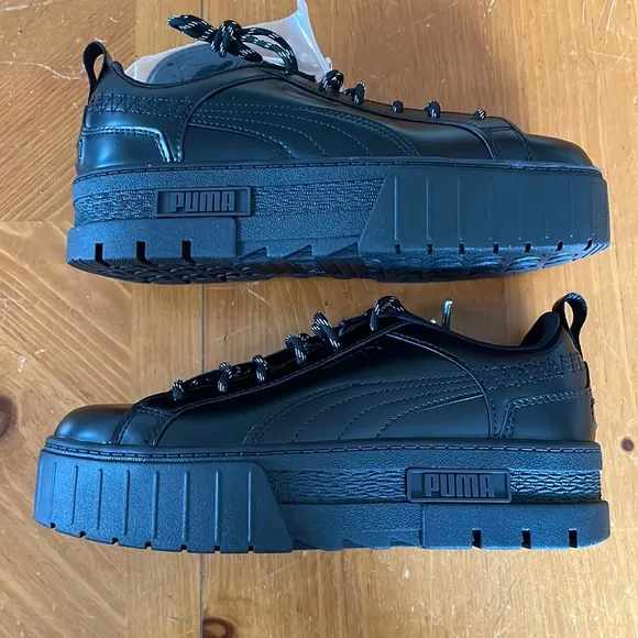 Women’s Puma Sneakers Dua Lipa Mayze Flutur Platform Black 388013-01 Size 8 NEW