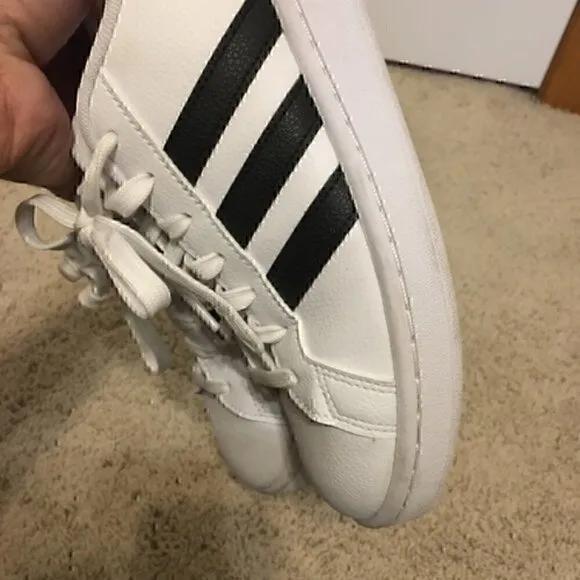 Women’s size 8.5 Adidas black and white shoes