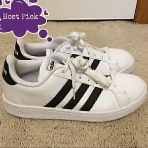 Women’s size 8.5 Adidas black and white shoes