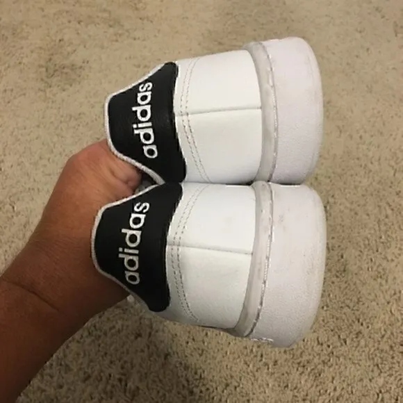 Women’s size 8.5 Adidas black and white shoes