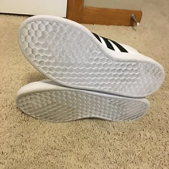 Women’s size 8.5 Adidas black and white shoes