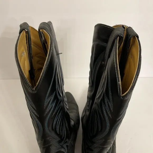 Wrangler Leather Western Cowboy Boots