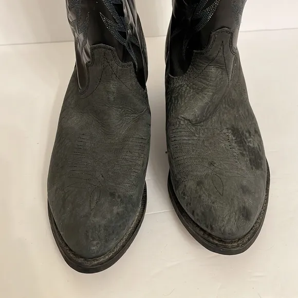 Wrangler Leather Western Cowboy Boots