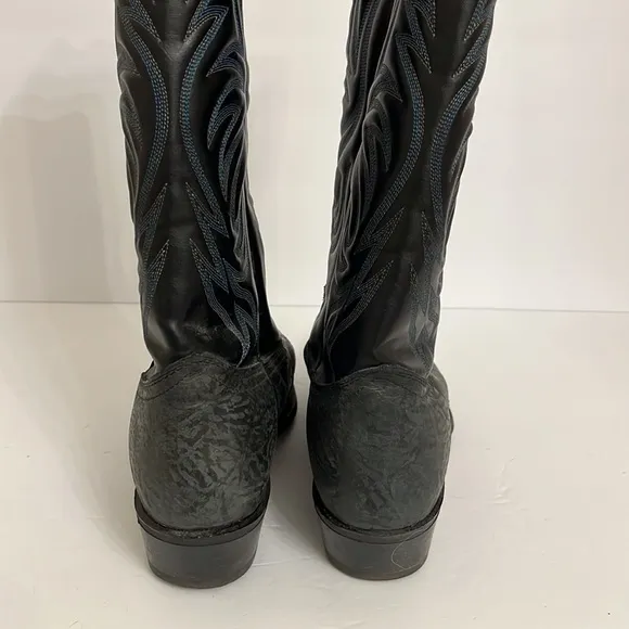 Wrangler Leather Western Cowboy Boots