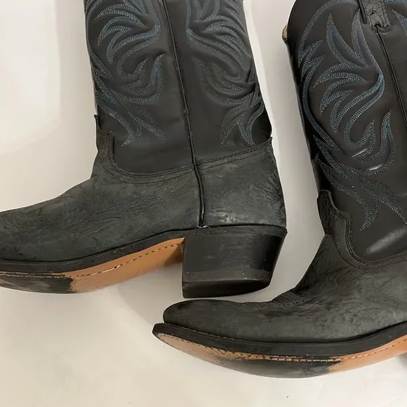 Wrangler Leather Western Cowboy Boots