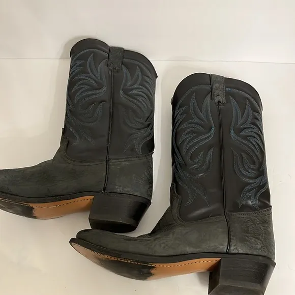 Wrangler Leather Western Cowboy Boots