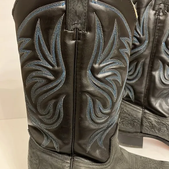 Wrangler Leather Western Cowboy Boots