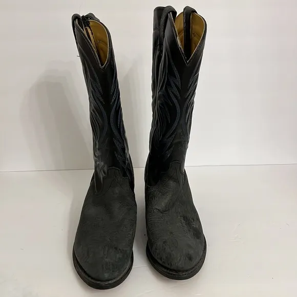 Wrangler Leather Western Cowboy Boots