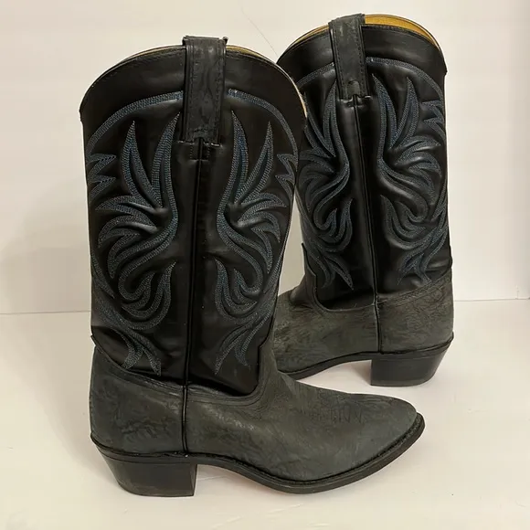 Wrangler Leather Western Cowboy Boots