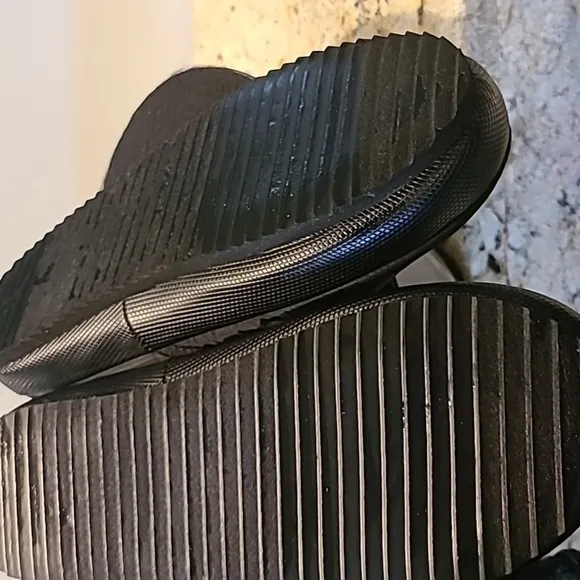 Wren hybrid fireside indoor/outdoor slippers sz. 8 /9(#1053A) black