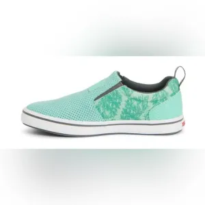 XTRATUF Salmon Sisters Mint Green Slip-On Sneakers; Size W8