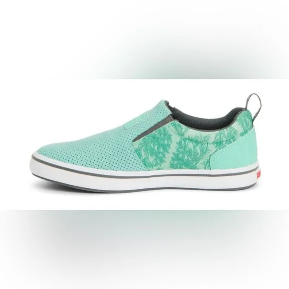 XTRATUF Salmon Sisters Mint Green Slip-On Sneakers; Size W8