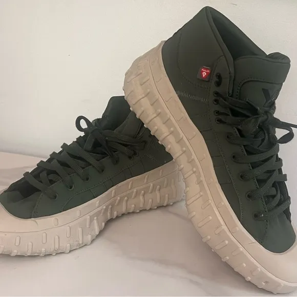 Y-3 Green High-Top Sneakers Unisex