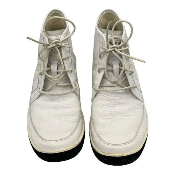Y-3 YOHJI YAMAMOTO x ADIDAS High Top White Leather Sneakers Men's Size 7